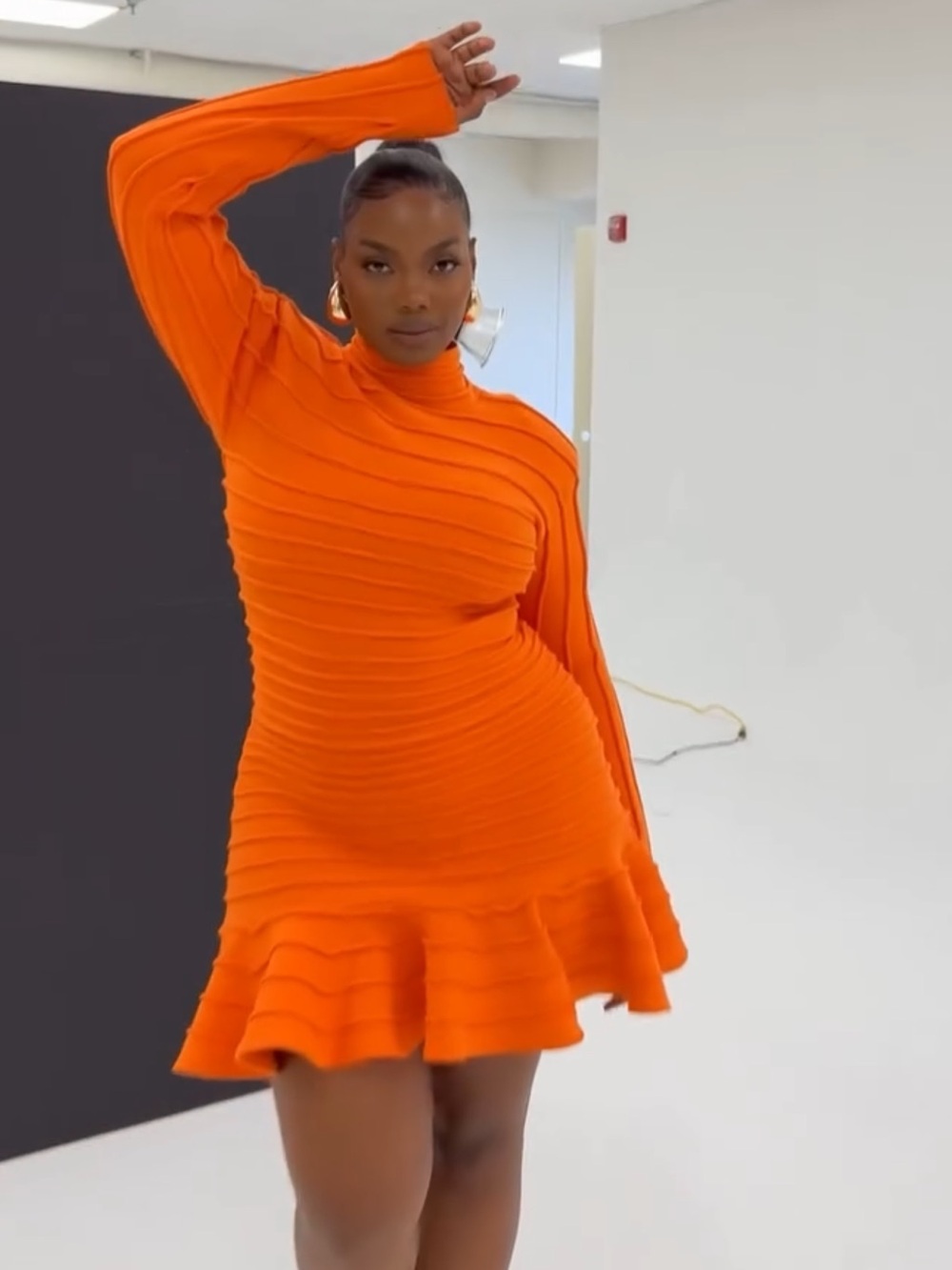 HANIFA Clarissa Mini Knit Dress